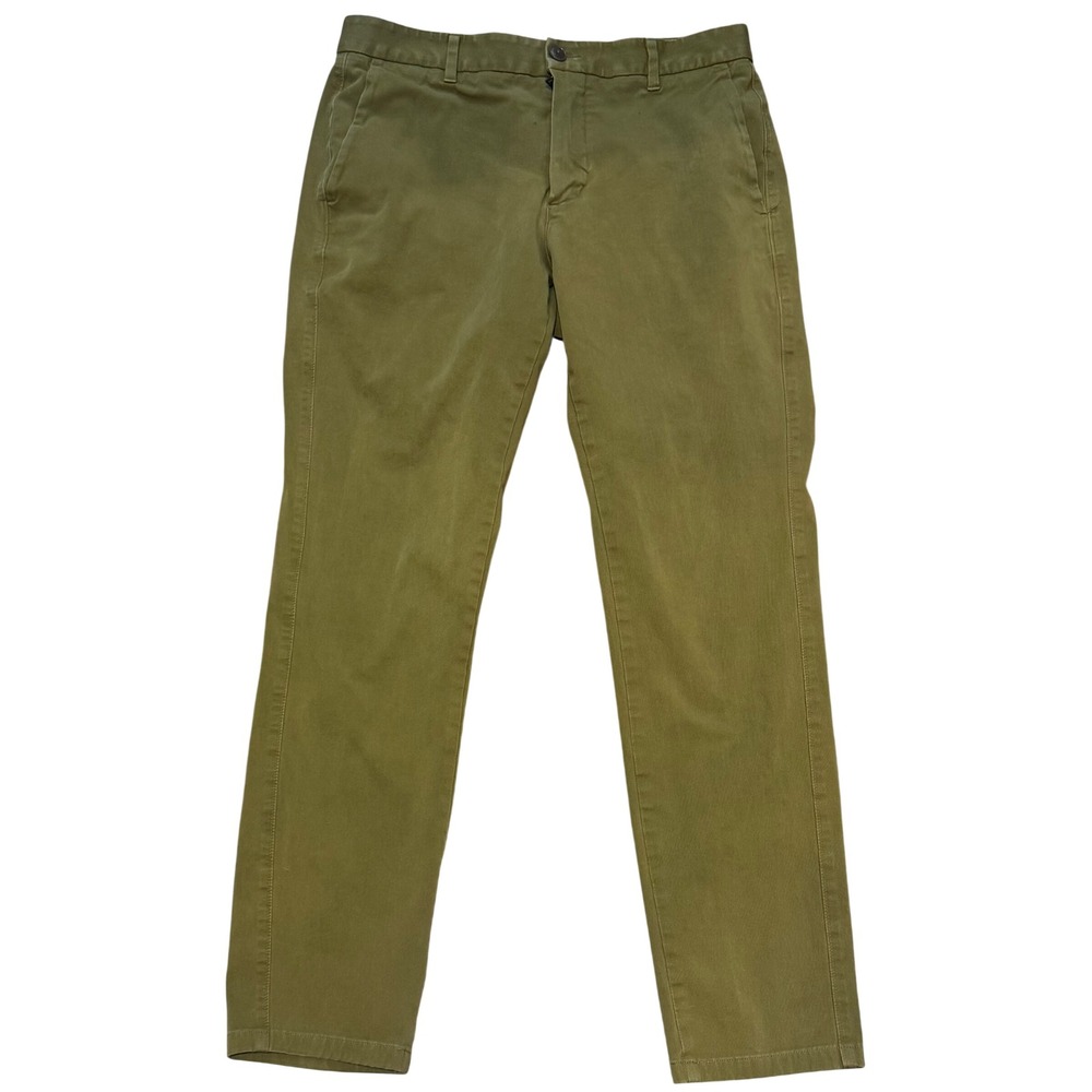 Everlane Uniform Performance Chino Slim Fit Olive Green Mens Size 32x32